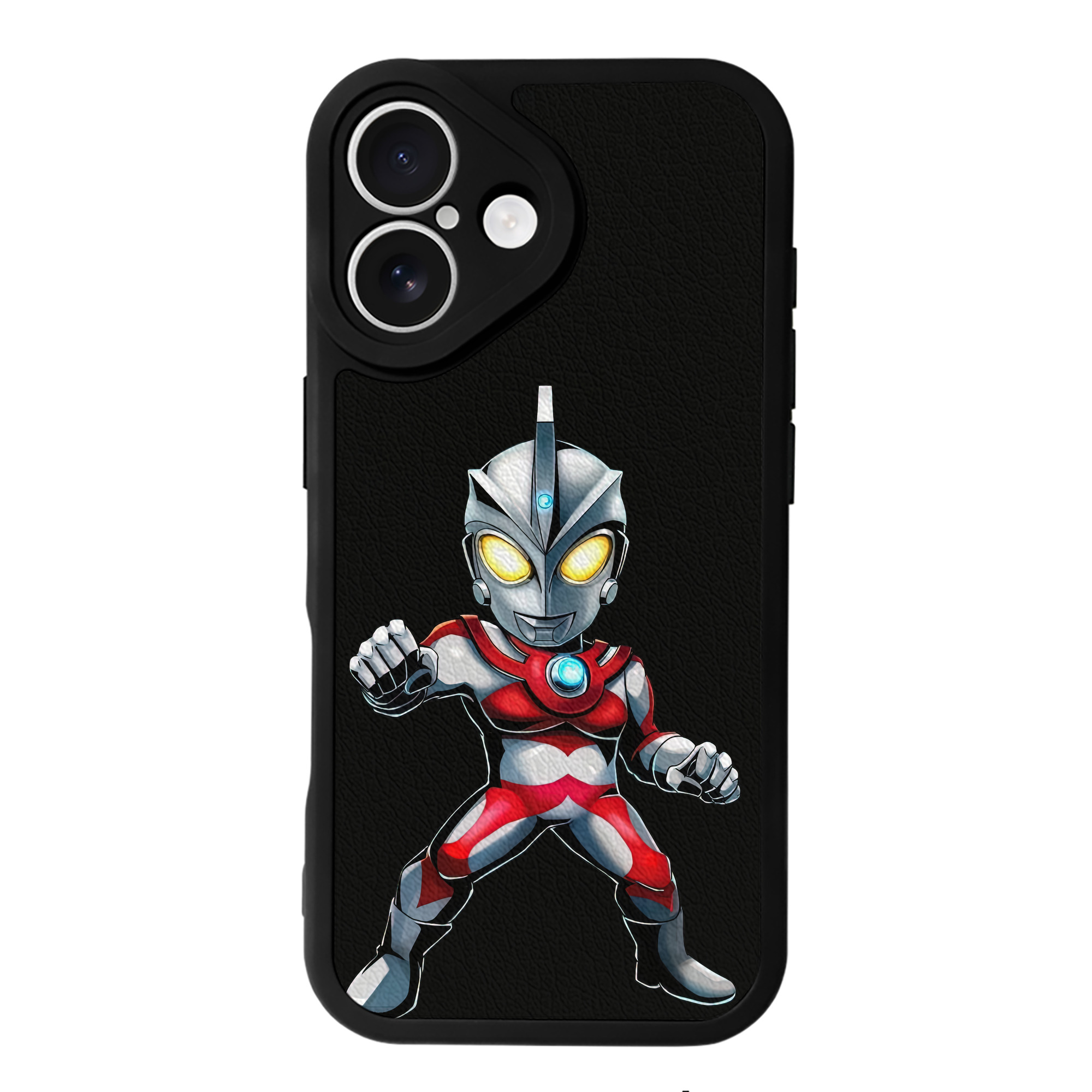 （画像用） ウルトラマン Ultraman 【iPhone 16シリーズ対応】シリコンスマホケース（レザー調） 材質：シリコン